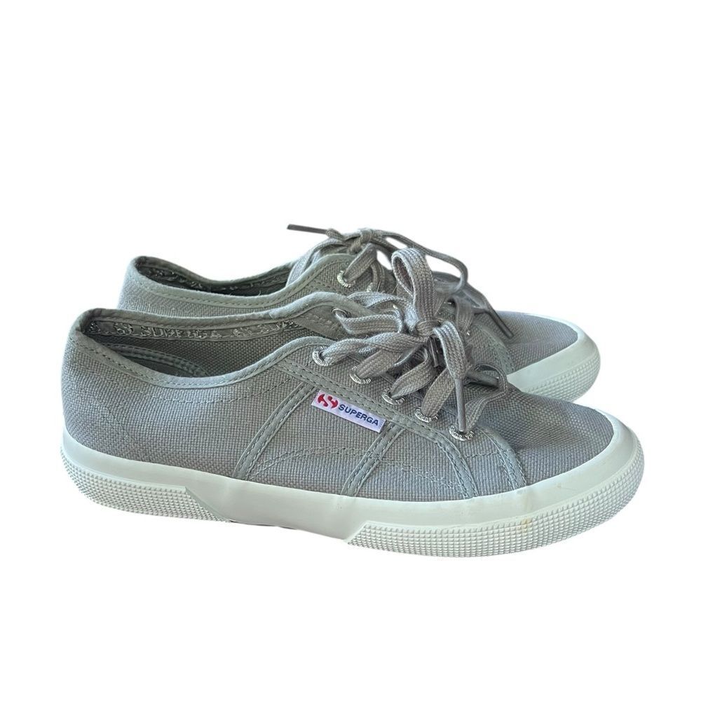 Superga grey textile sneakers. Size 5.5‎